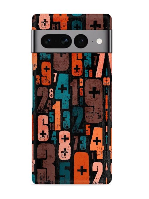 0 To 9 Art Snap Case for Google Pixel 7 Pro Zapvi