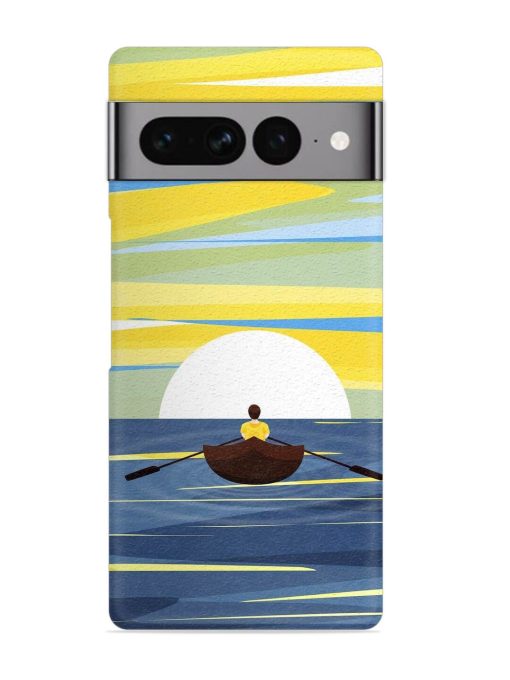 Rowing Person Ferry Paddle Snap Case for Google Pixel 7 Pro Zapvi