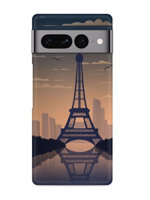 France Paris Eiffel Tower Gradient Snap Case for Google Pixel 7 Pro Zapvi