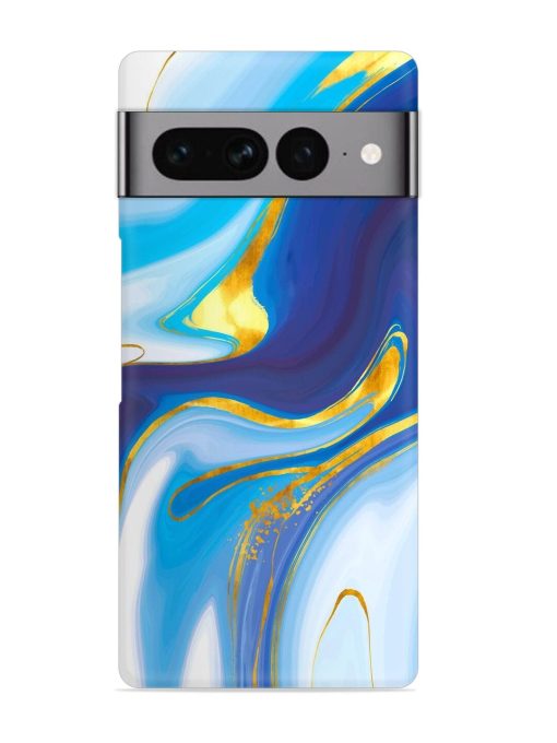 Watercolor Background With Golden Foil Snap Case for Google Pixel 7 Pro Zapvi