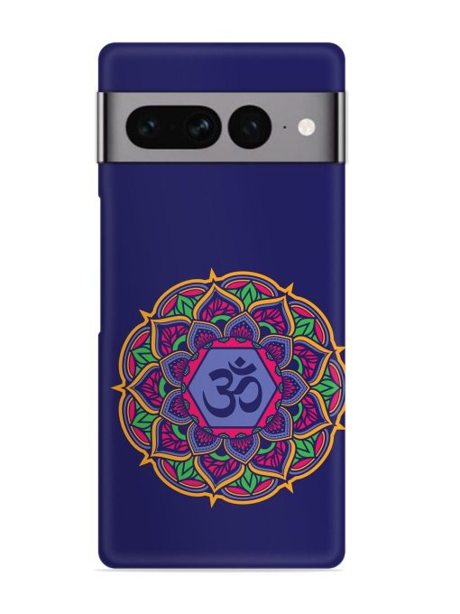 Om Mandala Art Blue Snap Case for Google Pixel 7 Pro Zapvi