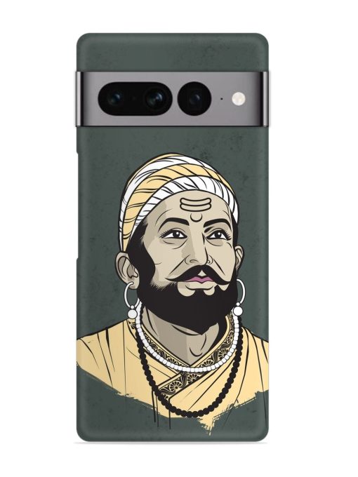 Shivaji Maharaj Vector Art Snap Case for Google Pixel 7 Pro Zapvi