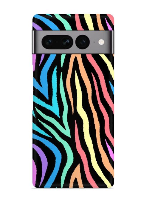 Colorful Abstract Zebra Snap Case for Google Pixel 7 Pro