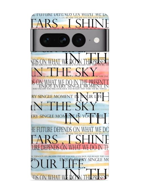 Seamless Slogans Pattern Snap Case for Google Pixel 7 Pro Zapvi