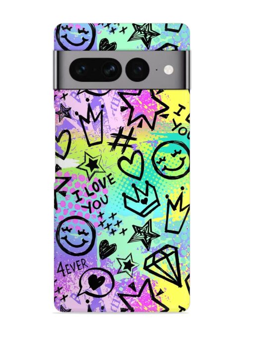 Bright Seamless Pattern Snap Case for Google Pixel 7 Pro Zapvi