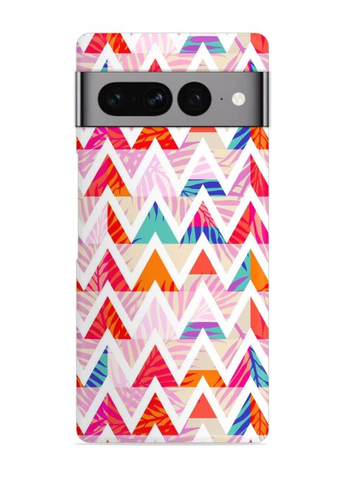 Abstract Triangle Background Snap Case for Google Pixel 7 Pro Zapvi