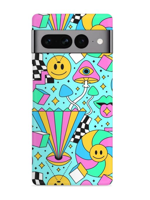 Trippy Rainbow 60S Snap Case for Google Pixel 7 Pro