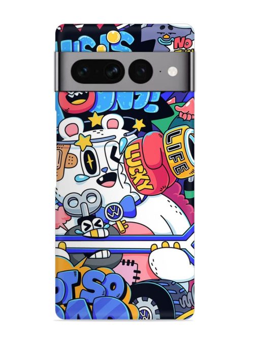 Universal Doodle Snap Case for Google Pixel 7 Pro Zapvi