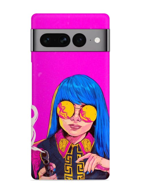 Aesthetic Anime Girl Snap Case for Google Pixel 7 Pro Zapvi