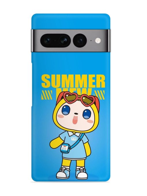 Summer Mew Cartoon Snap Case for Google Pixel 7 Pro Zapvi