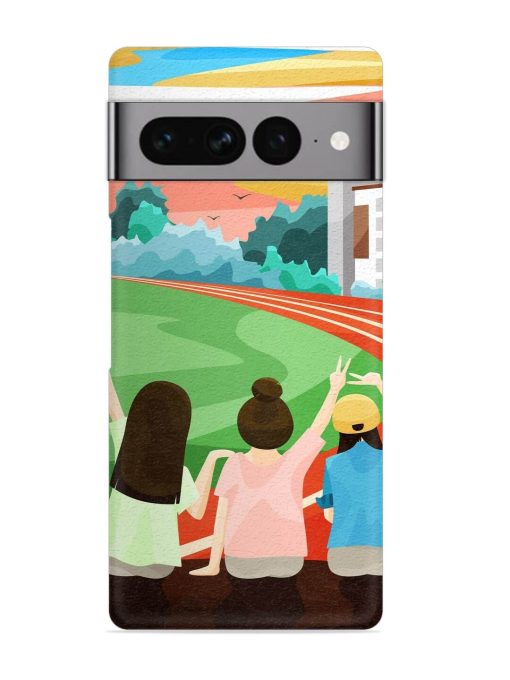 School Playground Snap Case for Google Pixel 7 Pro Zapvi