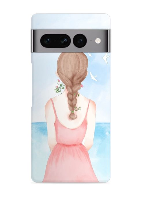 Watercolor Girl Vector Snap Case for Google Pixel 7 Pro Zapvi