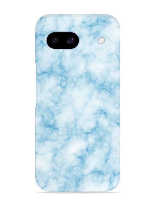 Blue White Natural Marble Snap Case for Google Pixel 8A