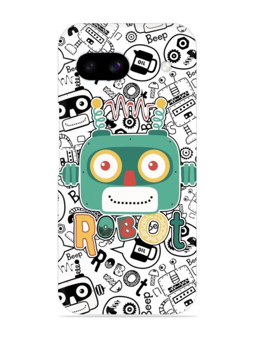 Robot Modern Seamless Pattern Snap Case for Google Pixel 8A