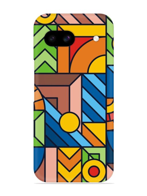 Colorful Geometric Snap Case for Google Pixel 8A Zapvi