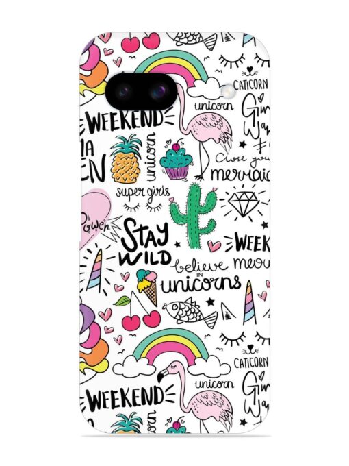 Unicorn Ice Cream Snap Case for Google Pixel 8A Zapvi