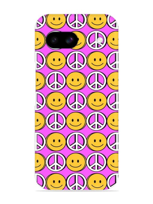 Smiley Face Peace Snap Case for Google Pixel 8A Zapvi