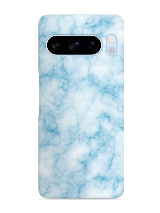 Blue White Natural Marble Snap Case for Google Pixel 8 Pro Zapvi