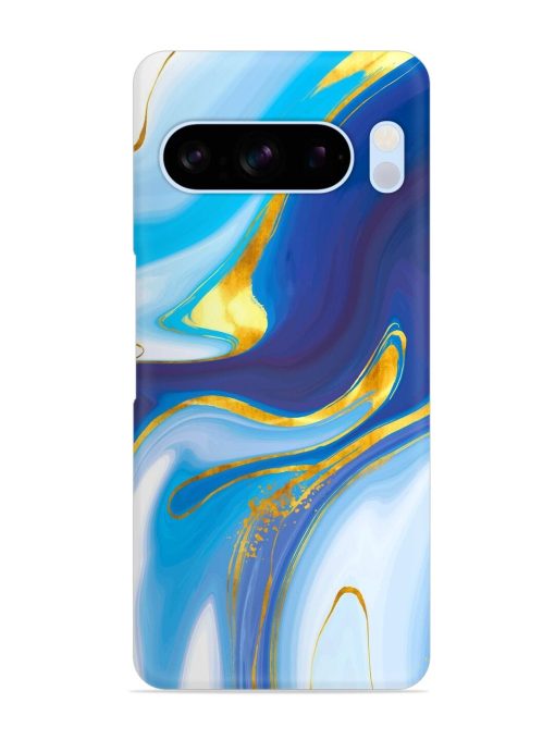 Watercolor Background With Golden Foil Snap Case for Google Pixel 8 Pro Zapvi