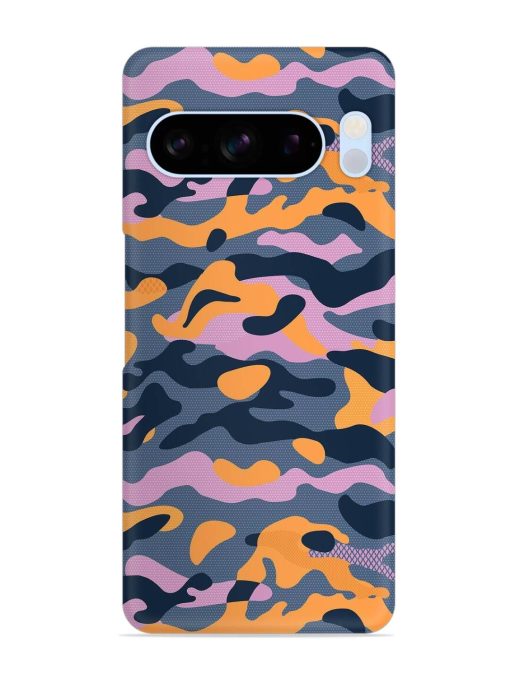 Camouflage Army Military English Orange Art Snap Case for Google Pixel 8 Pro Zapvi