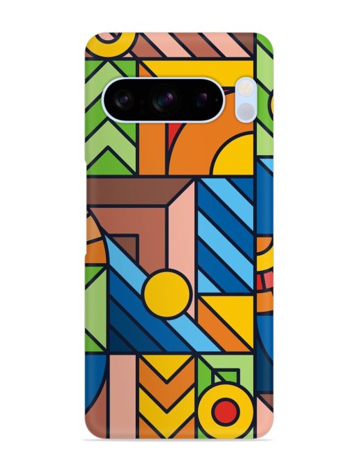 Colorful Geometric Snap Case for Google Pixel 8 Pro Zapvi