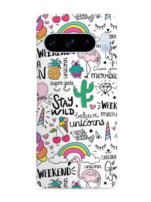 Unicorn Ice Cream Snap Case for Google Pixel 8 Pro Zapvi