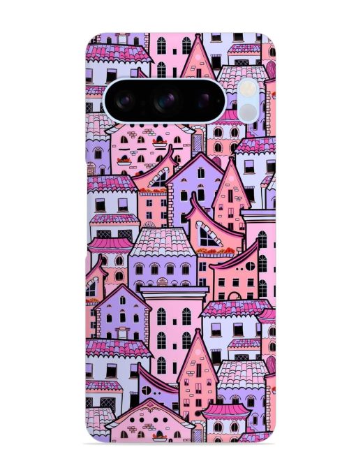 Seamless Pattern Houses Snap Case for Google Pixel 8 Pro Zapvi