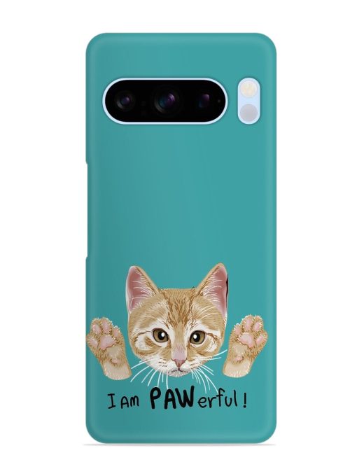 Typography Slogan Cat Snap Case for Google Pixel 8 Pro Zapvi