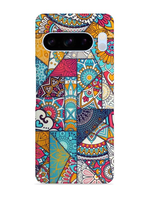 Patchwork Pattern Vintage Snap Case for Google Pixel 8 Pro