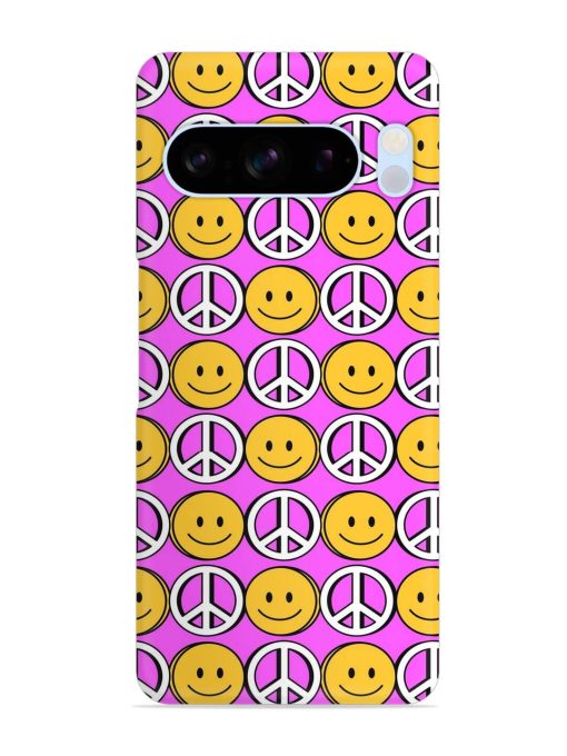 Smiley Face Peace Snap Case for Google Pixel 8 Pro Zapvi