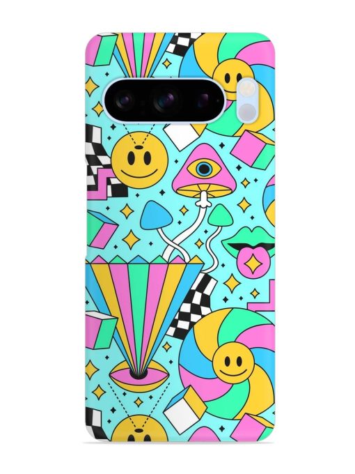 Trippy Rainbow 60S Snap Case for Google Pixel 8 Pro Zapvi