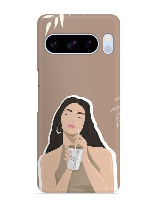 Girl With Coffee Snap Case for Google Pixel 8 Pro Zapvi