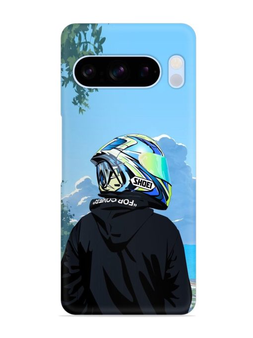 Rider With Helmet Snap Case for Google Pixel 8 Pro Zapvi