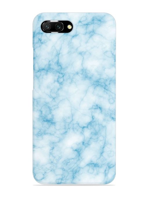 Blue White Natural Marble Snap Case for Honor 10 Zapvi