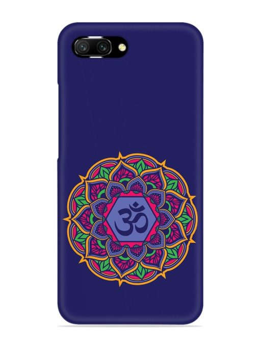 Om Mandala Art Blue Snap Case for Honor 10 Zapvi