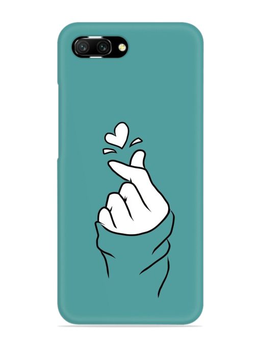 Korean Heart Sign Art Snap Case for Honor 10 Zapvi