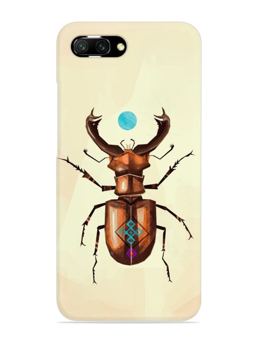 Stag Beetle Vector Snap Case for Honor 10 Zapvi