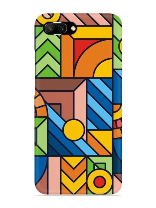 Colorful Geometric Snap Case for Honor 10