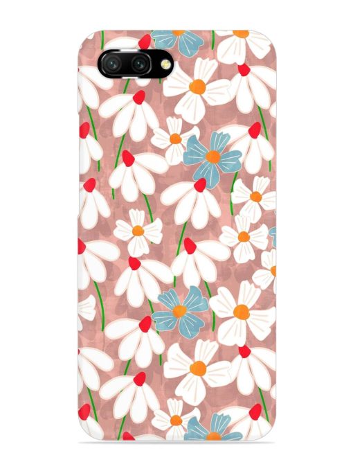 Abstract Petal Flowers Snap Case for Honor 10 Zapvi