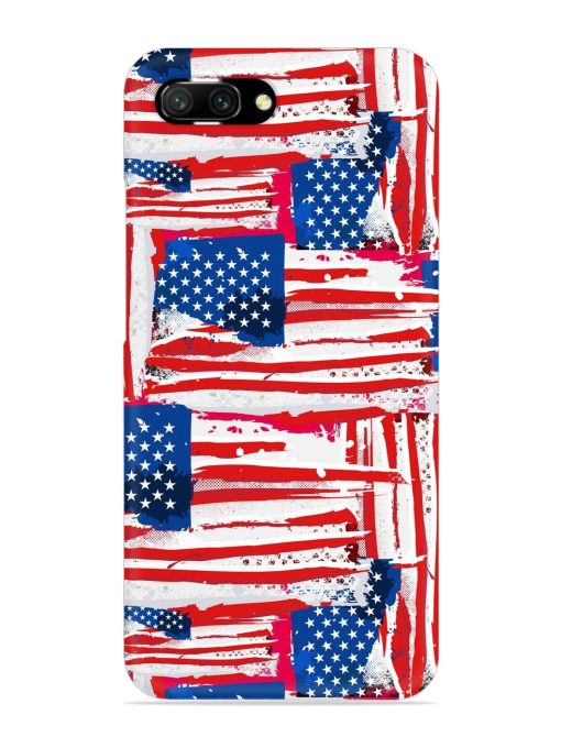 Usa Flag Seamless Snap Case for Honor 10