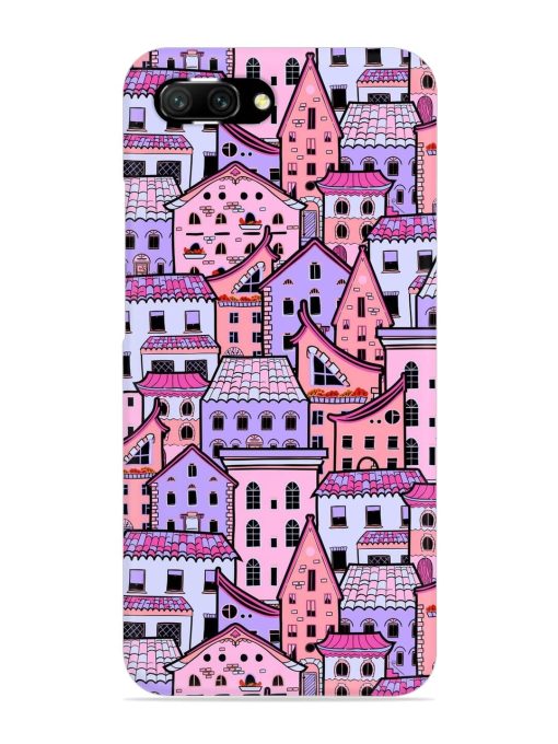 Seamless Pattern Houses Snap Case for Honor 10 Zapvi