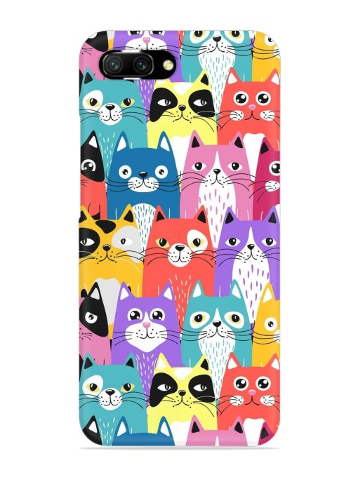 Funny Cartoon Cats Snap Case for Honor 10