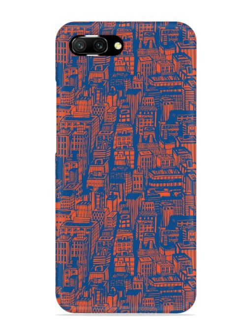 Hand Drawn Seamless Snap Case for Honor 10 Zapvi