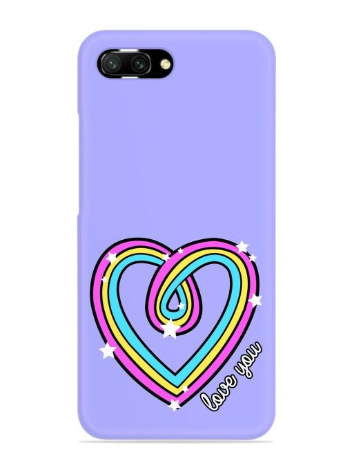 Colorful Rainbow Heart Snap Case for Honor 10 Zapvi