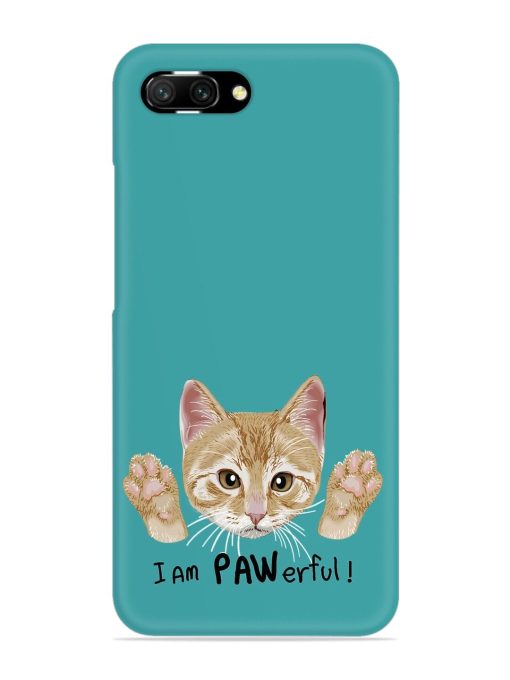 Typography Slogan Cat Snap Case for Honor 10 Zapvi