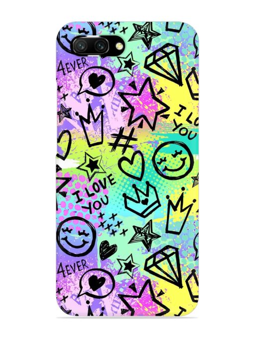 Bright Seamless Pattern Snap Case for Honor 10 Zapvi