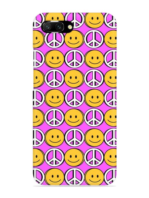 Smiley Face Peace Snap Case for Honor 10 Zapvi