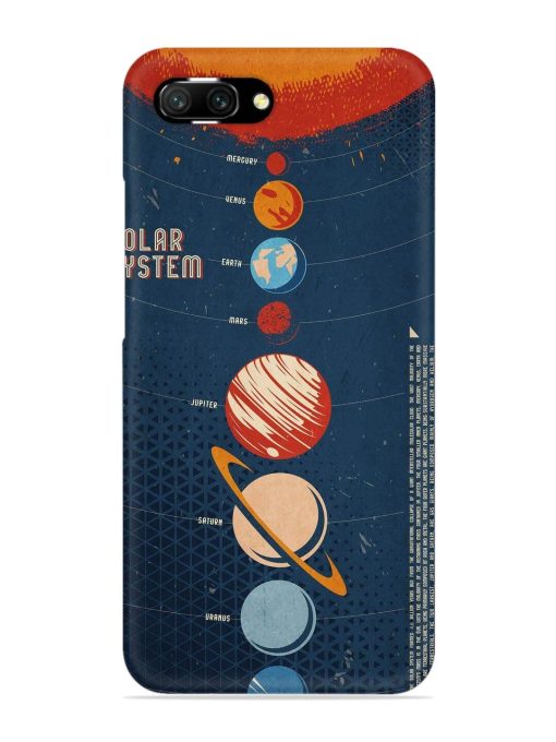 Solar System Vector Snap Case for Honor 10 Zapvi