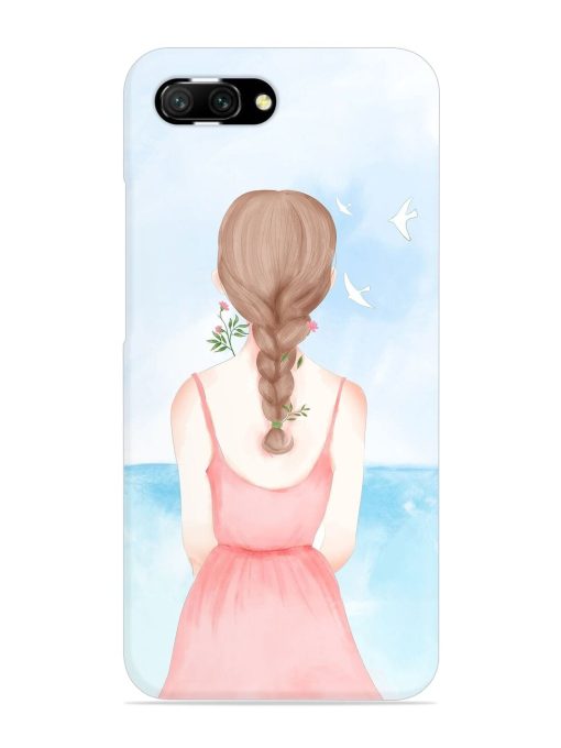 Watercolor Girl Vector Snap Case for Honor 10