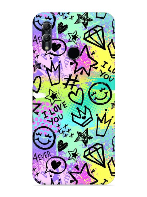 Bright Seamless Pattern Snap Case for Honor 10 Lite Zapvi